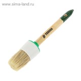 Кисть круглая &amp;quot;TUNDRA basic&amp;quot; натуральная щетина, деревянная ручка №12 (45 мм)   881555