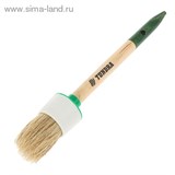 Кисть круглая &amp;quot;TUNDRA basic&amp;quot; натуральная щетина, деревянная ручка №8 (35 мм)   881553