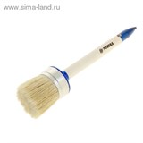 Кисть круглая &amp;quot;TUNDRA comfort&amp;quot; натуральная щетина, деревянная ручка №16 (55 мм) 881567