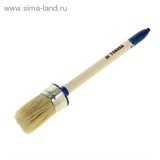 Кисть круглая &amp;quot;TUNDRA comfort&amp;quot; натуральная щетина, деревянная ручка №8 (35 мм) 881563