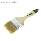 Кисть плоская &amp;quot;TUNDRA basic&amp;quot; натуральная щетина, деревянная ручка 2,5&amp;quot; (63 мм) 881512