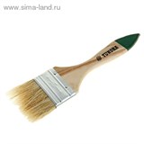 Кисть плоская &amp;quot;TUNDRA basic&amp;quot; натуральная щетина, деревянная ручка 2&amp;quot; (50 мм) 881511