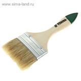 Кисть плоская &amp;quot;TUNDRA basic&amp;quot; натуральная щетина, деревянная ручка 3&amp;quot; (75 мм) 881513