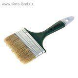 Кисть плоская &amp;quot;TUNDRA basic&amp;quot; натуральная щетина, пластмассовая ручка 4&amp;quot; (100 мм) 881520