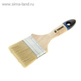 Кисть плоская &amp;quot;TUNDRA comfort&amp;quot; натуральная щетина, деревянная ручка 3&amp;quot; (75 мм) 881531