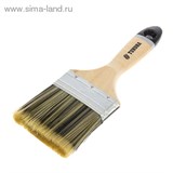 Кисть плоская &amp;quot;TUNDRA premium&amp;quot; искусственная щетина, деревянная ручка 3&amp;quot; (75 мм) 881543