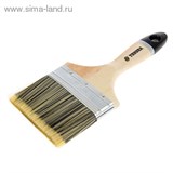 Кисть плоская &amp;quot;TUNDRA premium&amp;quot; искусственная щетина, деревянная ручка 4&amp;quot; (100 мм) 881544