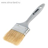 Кисть плоская &amp;quot;TUNDRA premium&amp;quot; натуральная щетина, пластмассовая ручка 2,5&amp;quot; (63 мм) 881536