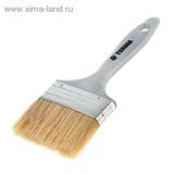 Кисть плоская &amp;quot;TUNDRA premium&amp;quot; натуральная щетина, пластмассовая ручка 3&amp;quot; (75 мм) 881537