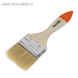 Кисть плоская Slimline 2,5&amp;quot; (63 мм), натуральная щетина, деревянная ручка// SPARTA