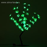 Светодиодный куст улич. 0,65 м, &amp;quot;Цветок сакуры&amp;quot;, 50 LED, 220V, фиксинг ЗЕЛЕНЫЙ