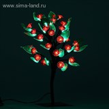 Светодиодный куст улич. 0,4 м, &amp;quot;Роза&amp;quot;, 48 LED, 220V, контроллер 4 режима КРАСНЫЙ