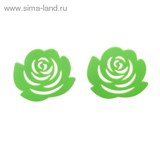 Набор подставок под горячее d=10 см &amp;quot;Роза&amp;quot;, 2 шт, цвет МИКС