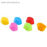 Набор силиконовых форм для выпечки 5х7 см &amp;quot;Мальчик&amp;quot;, 6 шт., цвета МИКС