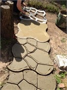 Форма "Садовая дорожка" Круглые Камни 80*80*6 - фото 19818