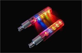 Светящиеся колпачки на ниппель разноцветные - фото 20272