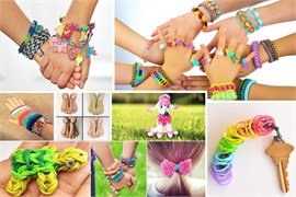 Набор для плетения Rainbow Loom Bands 600 резиночек - фото 20599