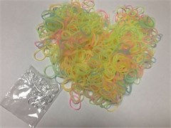 Фосфорные резинки для плетения Loom Bands 300шт - фото 20607