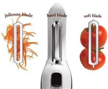 Многофункциональный нож для чистки овощей Three Blade Peeler - фото 20662