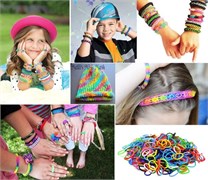 Набор для плетения Loom Bands 600 резиночек с подвесками - фото 20819