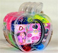 Набор Лум Бэндс 3000 шт. резинок (Loom Bands) "Яблоко", 3-этажный - фото 20874