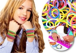 Набор Лум Бэндс 3000 шт. резинок (Loom Bands) "Яблоко", 3-этажный - фото 20875