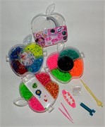 Набор Лум Бэндс 3000 шт. резинок (Loom Bands) "Яблоко", 3-этажный - фото 20878