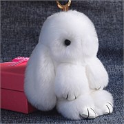 Меховой Брелок Кролик - фото 22715