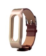 Кожаный ремешок для фитнес-браслета XiaoMi Mi Band 2 - фото 23648