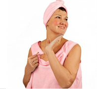 Халат-Полотенце, Розовый "С Лёгким Паром!"  Bath Towel, Pink - фото 28430