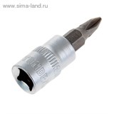 Головка торцевая с битой &amp;quot;TUNDRA premium&amp;quot; 1/4&amp;quot;, PH1, CrV 1123589