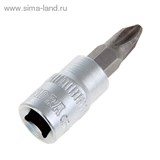 Головка торцевая с битой &amp;quot;TUNDRA premium&amp;quot; 1/4&amp;quot;, PH2, CrV 1123590