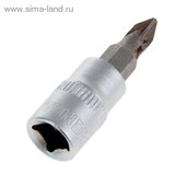 Головка торцевая с битой &amp;quot;TUNDRA premium&amp;quot; 1/4&amp;quot;, PZ1, CrV 1123587