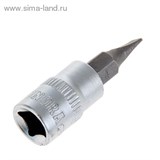 Головка торцевая с битой &amp;quot;TUNDRA premium&amp;quot; 1/4&amp;quot;, SL4, CrV 1123580