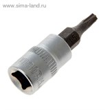 Головка торцевая с битой &amp;quot;TUNDRA premium&amp;quot; 1/4&amp;quot;, Т15, CrV 1123576